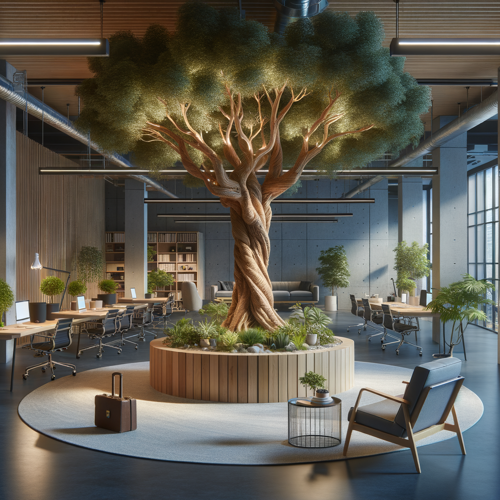 Árboles Preservados Complementando la Decoración